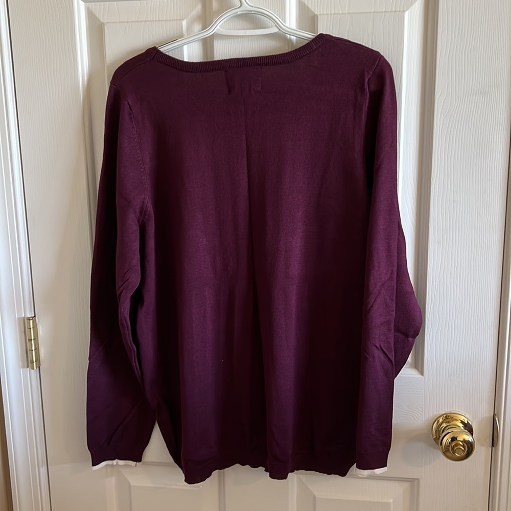 Absolutely Creative Worldwide maroon sweater - Picture 5 of 5